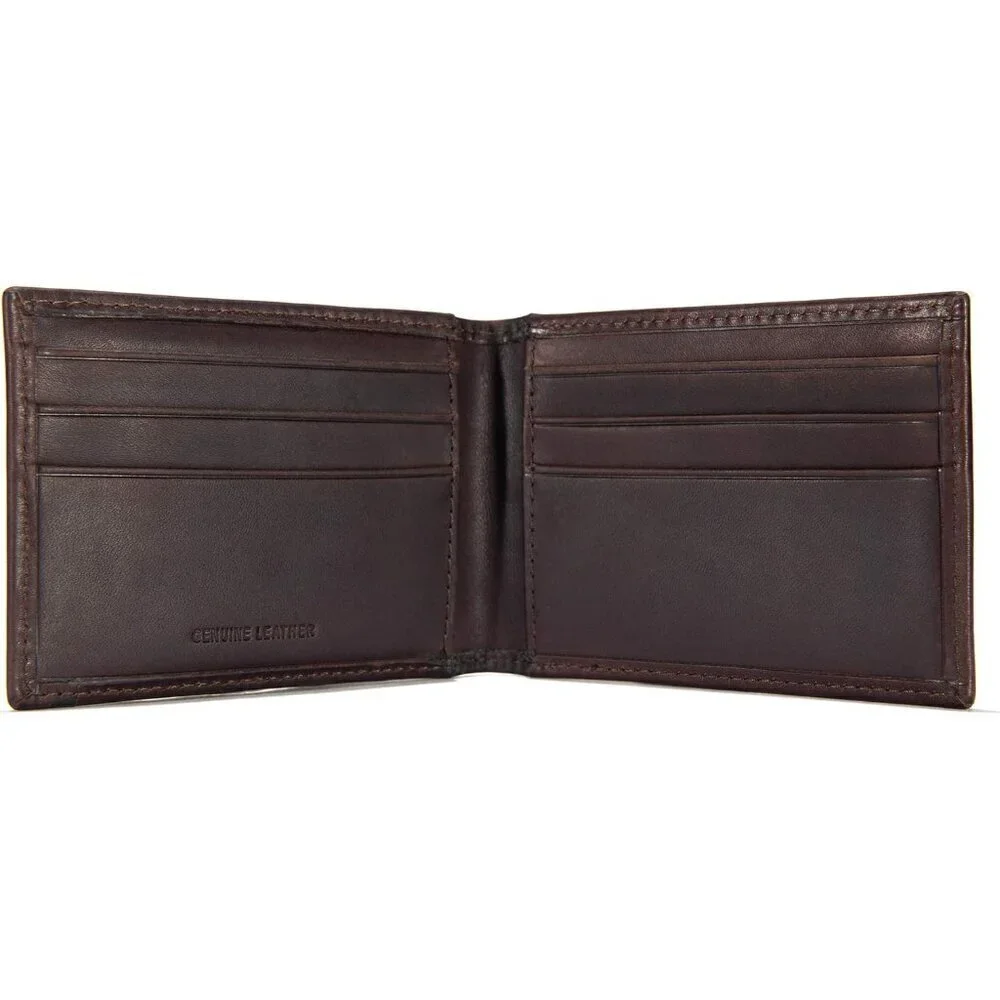 🆕Men Brown Durable Oil Leather Wallets Available in Multiple Style